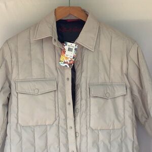 Robert Graham, puffy, jacket, stone in color, large, NWT